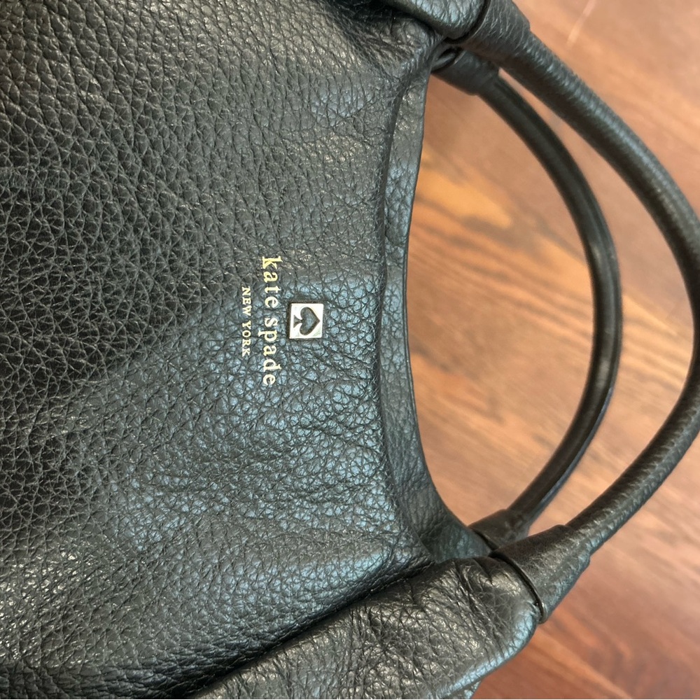 Kate Spade Black Pebbled Leather Shoulder Bag